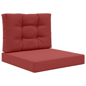 vidaXL Lauko sofa pagalvėlė 2 pcs Vyno raudonumo Poliesteris
