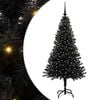 vidaXL Kalėdų eglutė Juoda 150 cm PVC