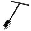 vidaXL Plieninis 18 cm Žemės Grąžtas su Trigubomis Spiralėmis, su Rankena