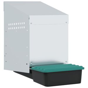 vidaXL Vištų lizdas, 1 skyrius, montuojamas prie sienos, cinkuotas plienas