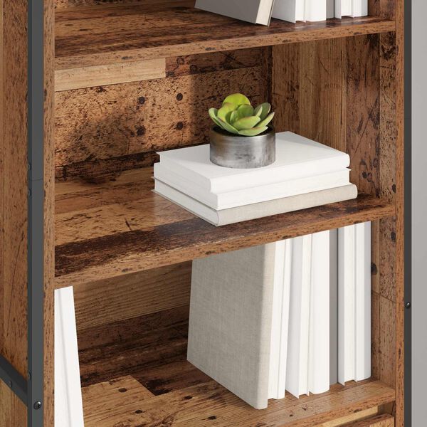 vidaXL Auk&scaron;ti spintelės 2 pcs Senovinis medis 60 x 36 x 200 cm