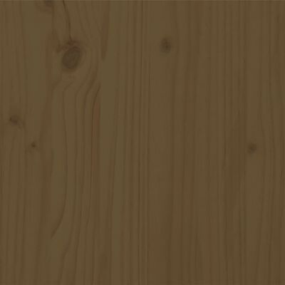 vidaXL Lovos rėmas, medaus rudos spalvos, 90x200cm, medienos masyvas