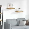 vidaXL Sieninė lentyna 2 pcs Ruda 40 x 23,5 x 4 cm Apdirbta mediena