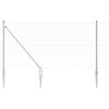vidaXL Tvorelės stulpas Sidabro 100 x 1,4 m (36 mm tinklelis) Plienas