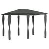 vidaXL Pavėsinė su stulpų uždangalais, antracito, 3x4x2,6m, 160g/m&sup2;