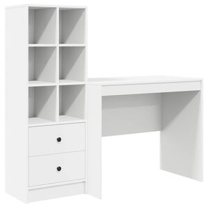 vidaXL Stalas Balta 135,5 x 50 x 127 cm 2 vnt.