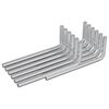 vidaXL Hex rakto 2118 vnt. Sidabrinė 22 x 66 mm Plienas