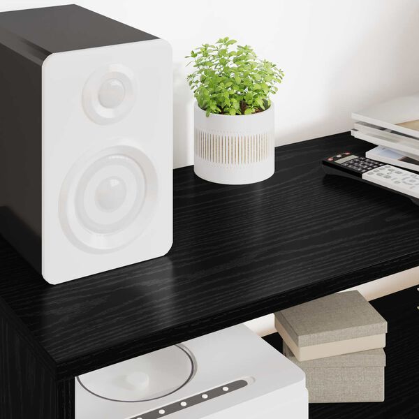 vidaXL Televizoriaus spintelė Juodas ąžuolas 100 x 30 x 40 cm