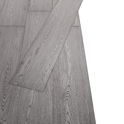 vidaXL Grindų plokštės, tamsiai pilkos, PVC, 5,26m², 2mm, nelipnios