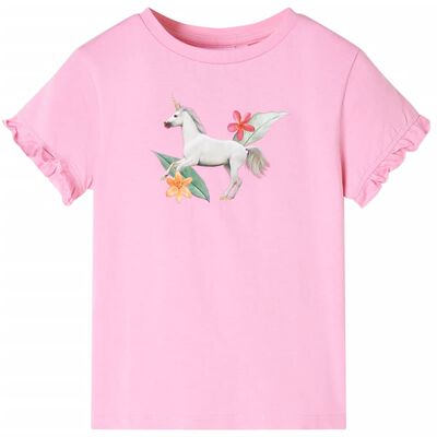Vaikiški marškinėliai trumpomis rankovėmis, rožiniai, 92 dydžio