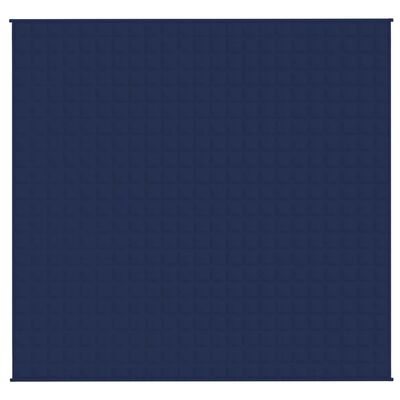 vidaXL Sunki antklodė, mėlynos spalvos, 220x235cm, audinys, 15kg