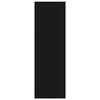 vidaXL Lentyna knygoms, juodos spalvos, 40x24x75cm, apdirbta mediena