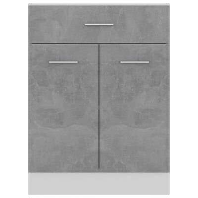 vidaXL Apatinė spintelė su stalčiumi, betono pilka, 60x46x81,5cm, MDP
