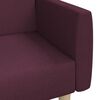 vidaXL Dvivietė sofa-lova, violetinės spalvos, audinys