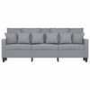 vidaXL Trivietė sofa, šviesiai pilkos spalvos, 180cm, audinys