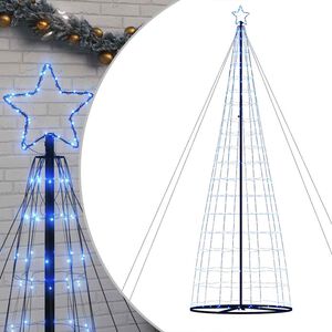vidaXL LED Kalėdų eglutė 1534 LED Mėlyna 500 cm