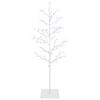 vidaXL Mikro beržo Kalėdų eglutė Balta 120 cm Plienas 279 LED