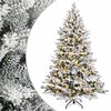vidaXL Dirbtinė Sulankstoma Kalėdų Eglutė 120 cm 150 LED &Scaron;ilta balta