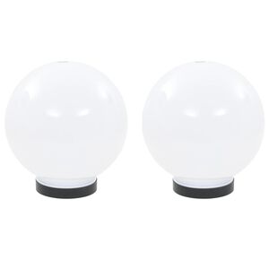 vidaXL LED lempos, rutulio formos, 2vnt., sferiniai, 20cm, PMMA