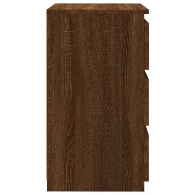 vidaXL Naktinė spintelė, ruda ąžuolo, 40x35x62,5cm, mediena