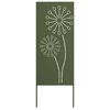 vidaXL Sodo privatumo ekranas &bdquo;Fretwork&ldquo; Alyvuogių žalia 50 x 140 cm