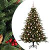 vidaXL Dirbtinė kalėdinė eglutė su rutuliuku 210 cm 300 LED