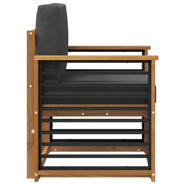 vidaXL Lauko sofos komplektas su pagalve Natūrali 71 x 63 x 73 cm