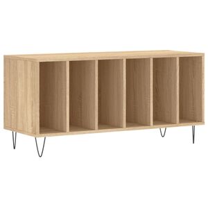 vidaXL Vinilinių plok&scaron;telių spintelė, ąžuolo, 100x38x48cm, mediena