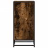 vidaXL Šoninė spintelė, dūminio ąžuolo, 35,5x35x76cm, mediena/metalas