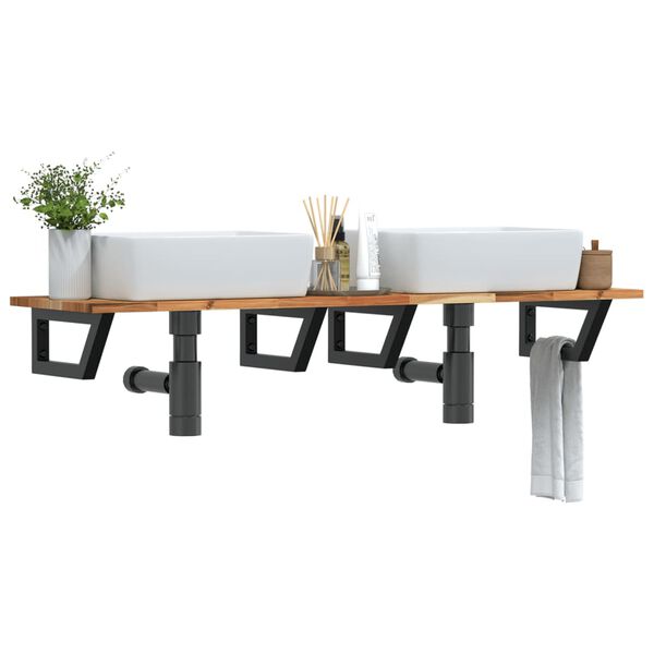 vidaXL Lentyna praustuvui, plienas ir akacijos medienos masyvas