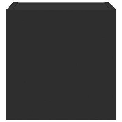 vidaXL Sieninė TV spintelė su LED lemputėmis, juoda, 30,5x35x30cm