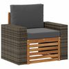 vidaXL Lauko Vidurinis Sofa Natūrali