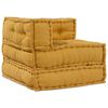 vidaXL Modulinė sofa 4 pcs Geltona audinys