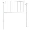 vidaXL Metalinis pakaitinis galvūgalis, baltos spalvos, 100cm