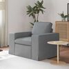 vidaXL Sofa 60cm &Scaron;viesiai pilka Metalas