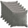 vidaXL Pagalvėlės užvalkalas 6 pcs HOUTEN Tamsiai pilka 70 x 70 cm