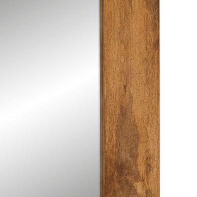 vidaXL Veidrodis, 70x50cm, mango medienos masyvas ir stiklas