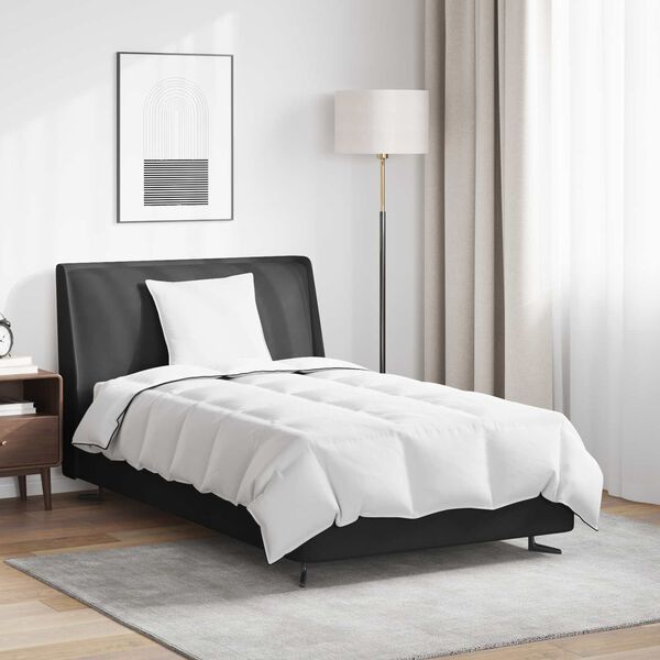 vidaXL Žiemos antklodė su pagalve 2 pcs Balta Plunksna