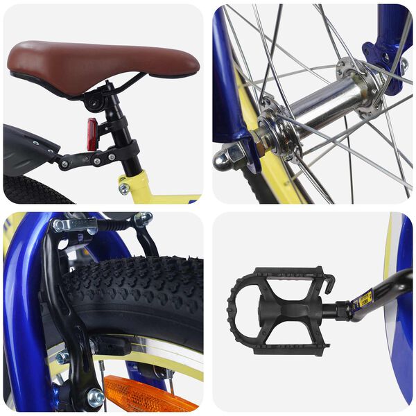 vidaXL Vaikų Dviratis 20 Colių 6-11 metų amžiaus Geltona