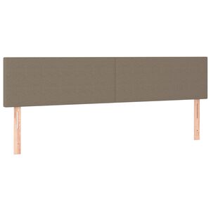 vidaXL Galvūgaliai, 2vnt., taupe spalvos, 100x5x78/88cm, audinys