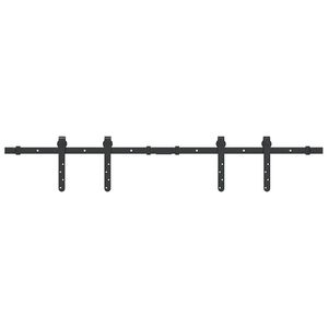 vidaXL stumdomų spintelių durų komplektas 122 cm anglinis plienas
