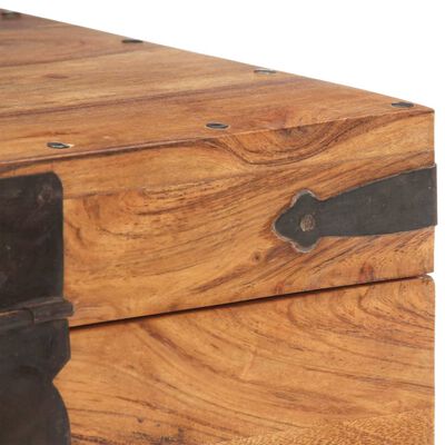 vidaXL Skrynia, 40x40x40cm, akacijos medienos masyvas