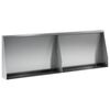 vidaXL Sienelė 2 vnt. 60 x 12 x 30 cm Galvanizuotas plienas Sidabrinė