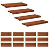 vidaXL Laiptų pakopos 16 vnt. 70 x 25 x 2 cm Ruda Kietas bukas medis