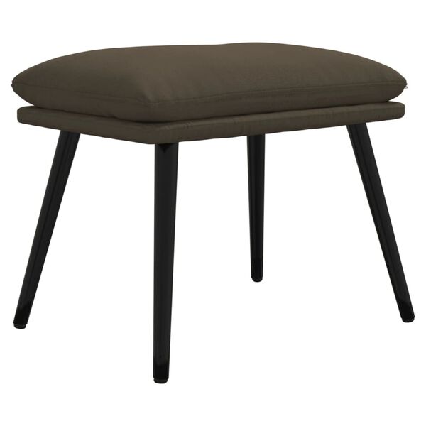 vidaXL Pakoja, tamsiai pilka, 45x30x35cm, mikropluo&scaron;to audinys