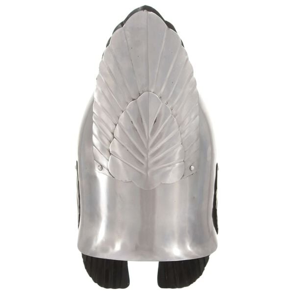 vidaXL Riterio šalmas, sidabrinis, plienas, fantastinis