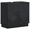 vidaXL Vonios kriauklės spinta HOORN Juoda 59,5 x 31,5 x 56 cm
