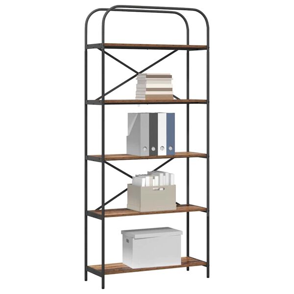 vidaXL Knygų lentyna Senas medis 80 x 30 x 183 cm Apdirbta mediena