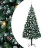 vidaXL Dirbtinė Kalėdų eglutė Žalia 240 cm PVC ir Plienas ir Plastikas