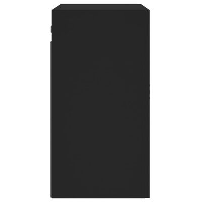 vidaXL Sieninė spintelė, juodos spalvos, 60x31x60cm, apdirbta mediena